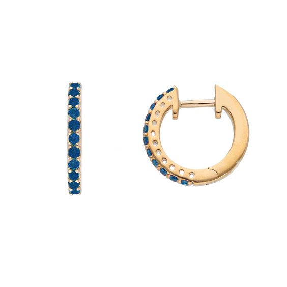 Orecchini Gioielleria Dossena  Donna in Oro Zaffiro blu 0.34 Ct 235652 - 235652
